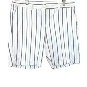 Ann  Taylor LOFT striped shorts in 💯 cotton, high waisted